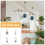 1-Light Pendant Light Large Entryway light fixture hanging Blue vintage globe Light