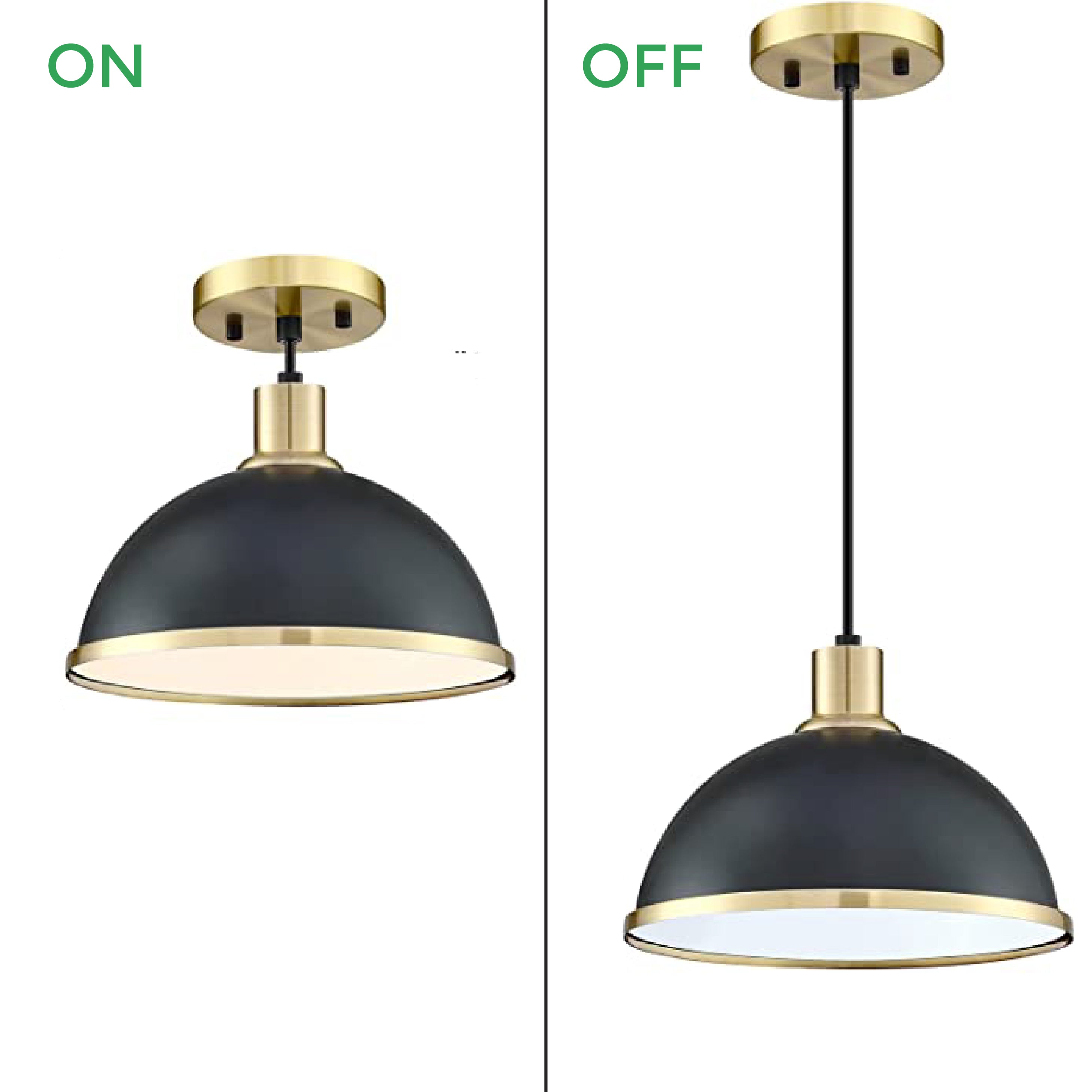 1 Light black and gold pendant light Metal for inside house Modern Dining Room light