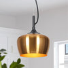 1-Light copper pendant light Metal kitchen island lights hanging Modern gold light fixture