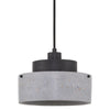 Metal concrete pendant light Textured Black industrial concrete pendant light Modern drum pendant light