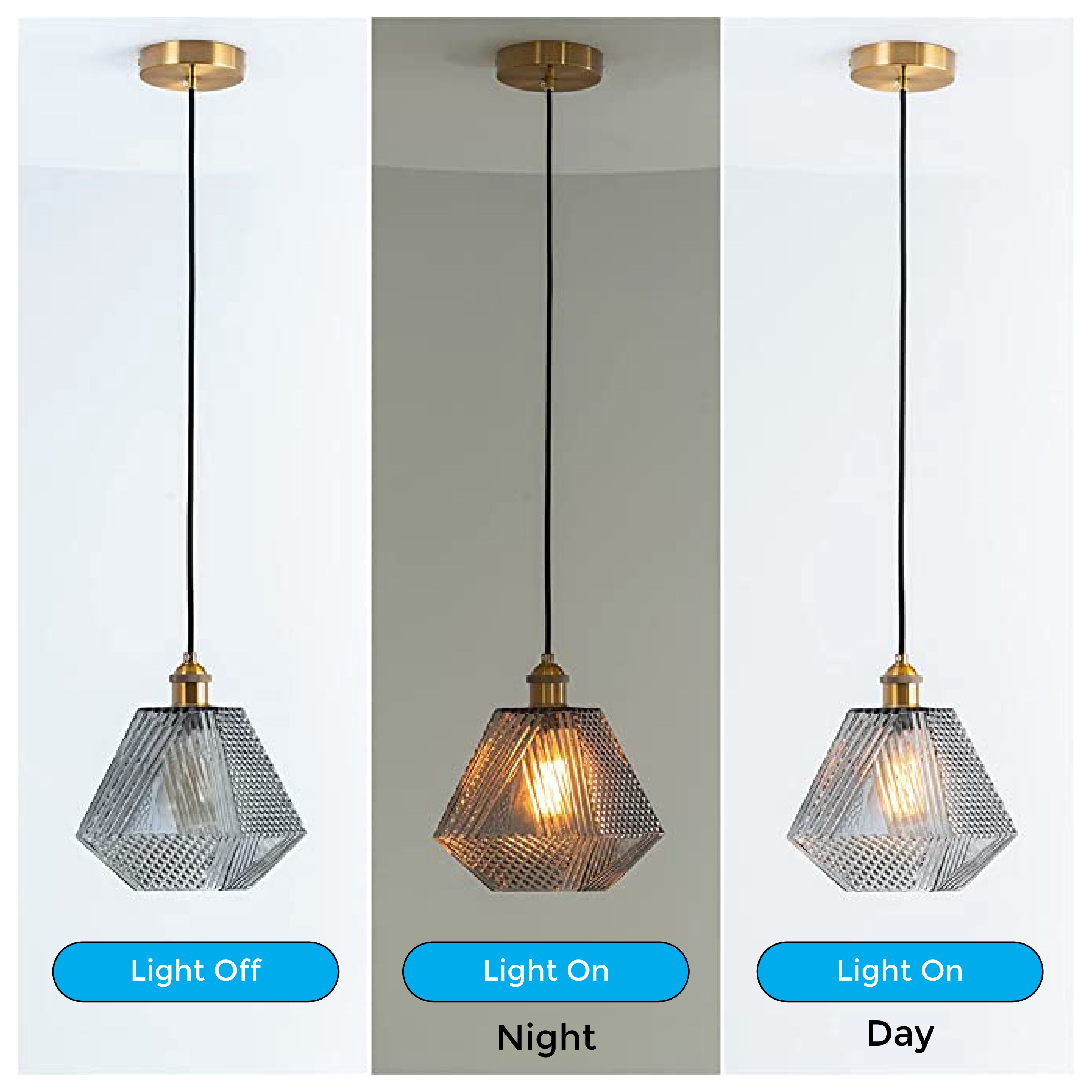 1 Light kitchen island light Grey and Gold vintage pendant light Farmhouse Hanging Light