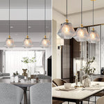 1 Light kitchen island light Grey and Gold vintage pendant light Farmhouse Hanging Light