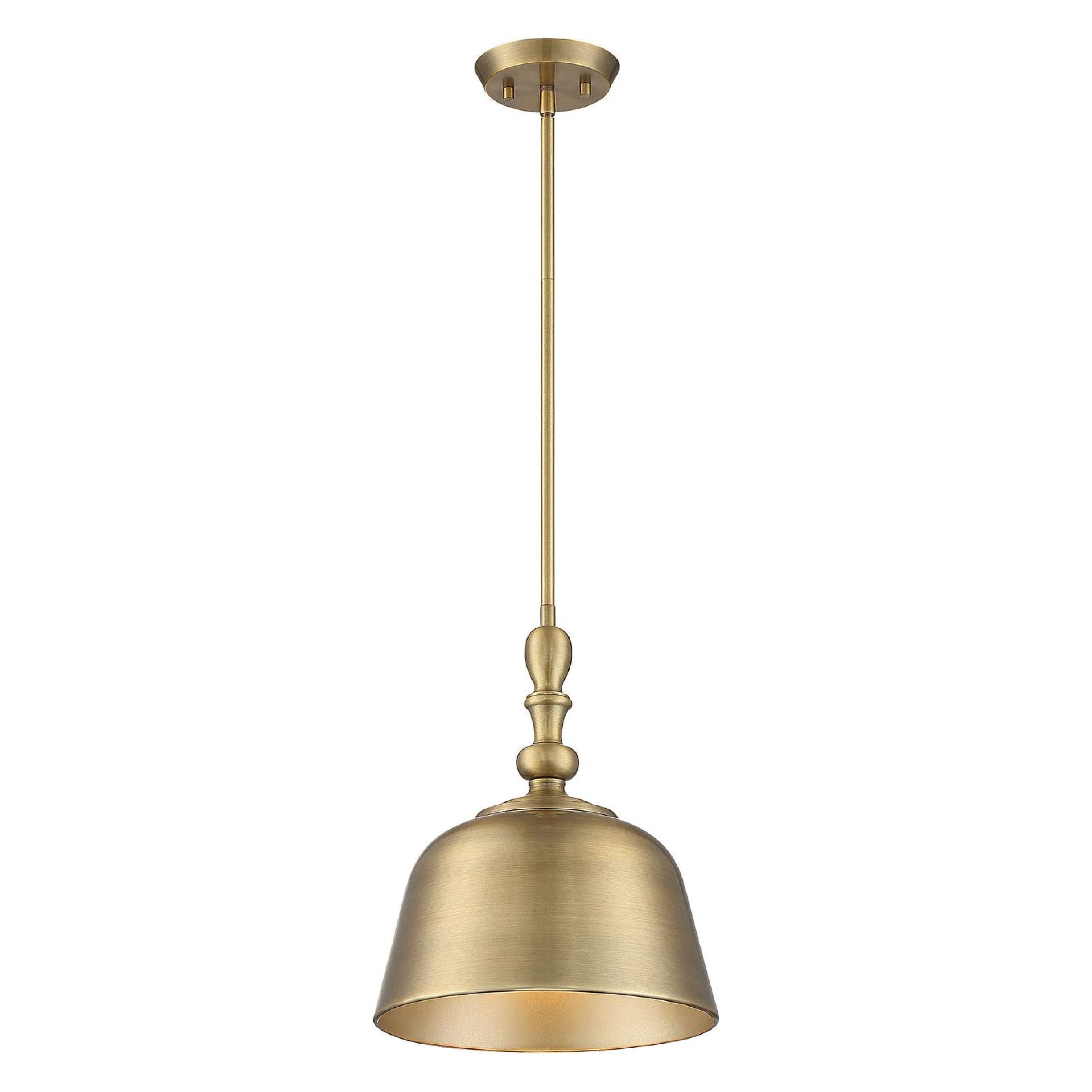 Warm Brass gold pendant light Traditional kitchen lights 1 Light hanging Light
