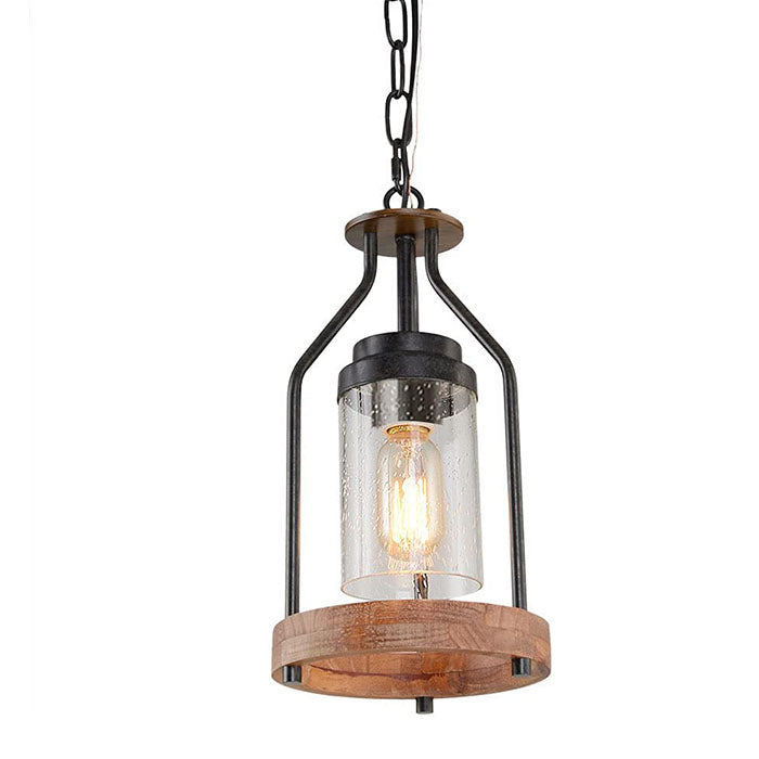 Retro glass pendant lighting fixture farmhouse hanging light