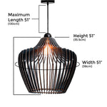 1 light fixtures ceiling hanging Black pendant light Modern wood chandelier