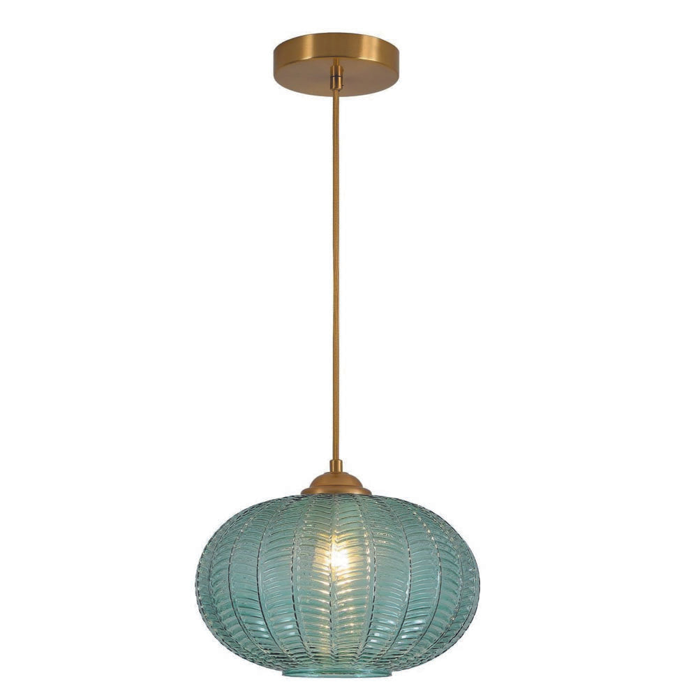 Mid century modern chandelier light green pendant light glass, metal hanging light