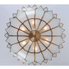 6 lights hall light gold & white ceiling light copper fixture light