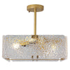 Modern flush mount light gold hallway light metal ceiling light
