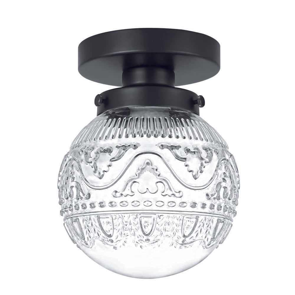 Modern hallway light black ceiling light glass ceiling light