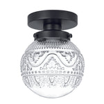Modern hallway light black ceiling light glass ceiling light