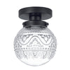 Modern hallway light black ceiling light glass ceiling light