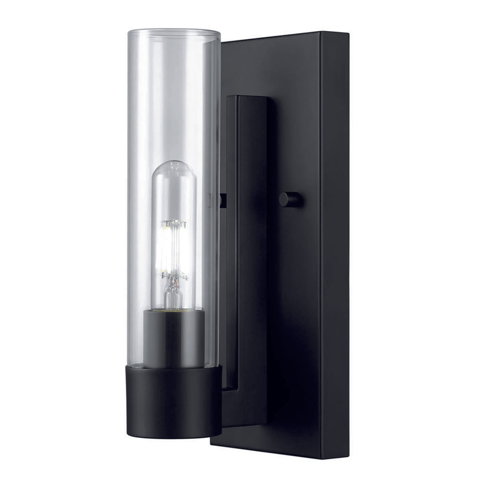 1-light wall light black mount light ‎iron cylindrical light