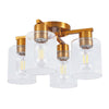 4 light kitchen light gold ceiling light aluminum, glass, ceramic, metal flush mount light