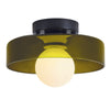 Modern dining room light dark green kitchen light glass ceiling light
