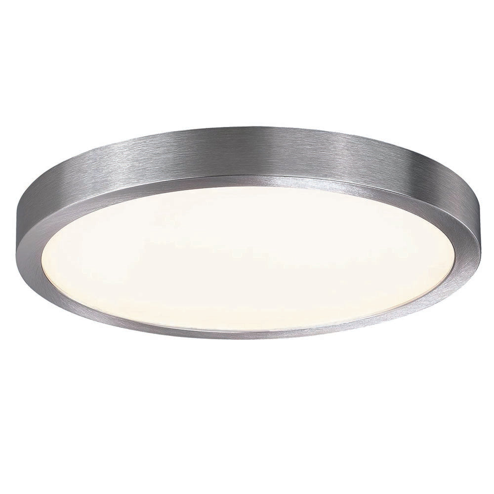 10 inch led flush mount light nickel kitchen light aluminum, glass ceiling light