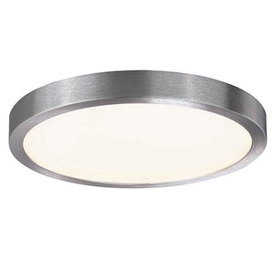 10 inch led flush mount light nickel kitchen light aluminum, glass ceiling light