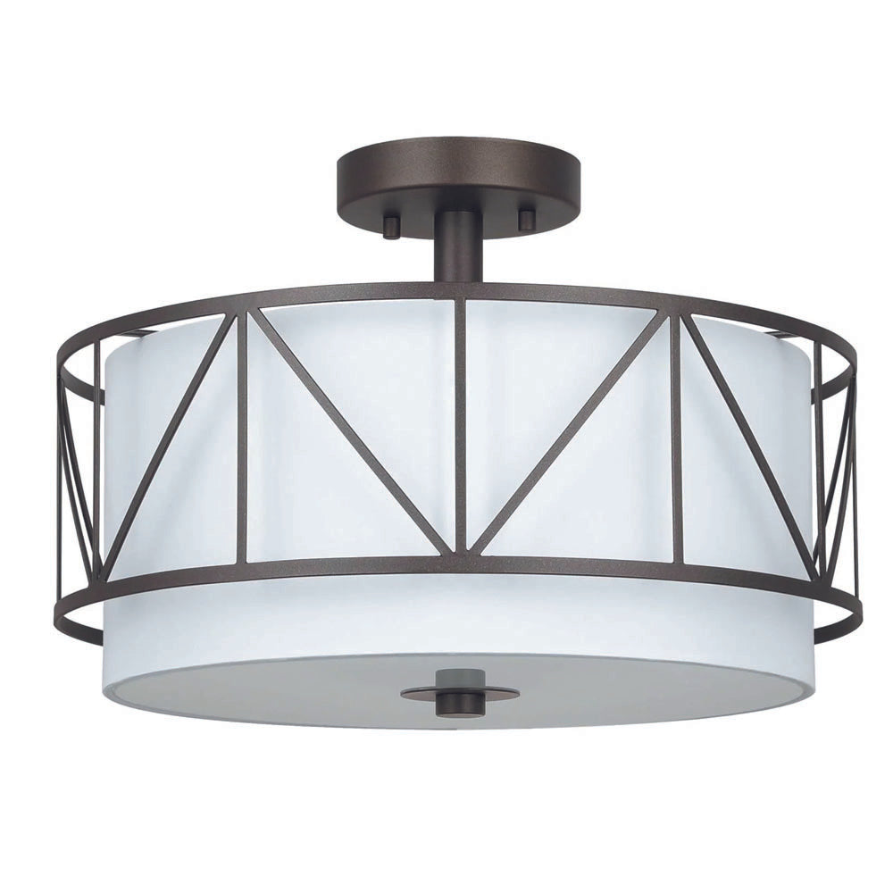 16 inch bedroom light bronze ceiling light iron+fabric drum light