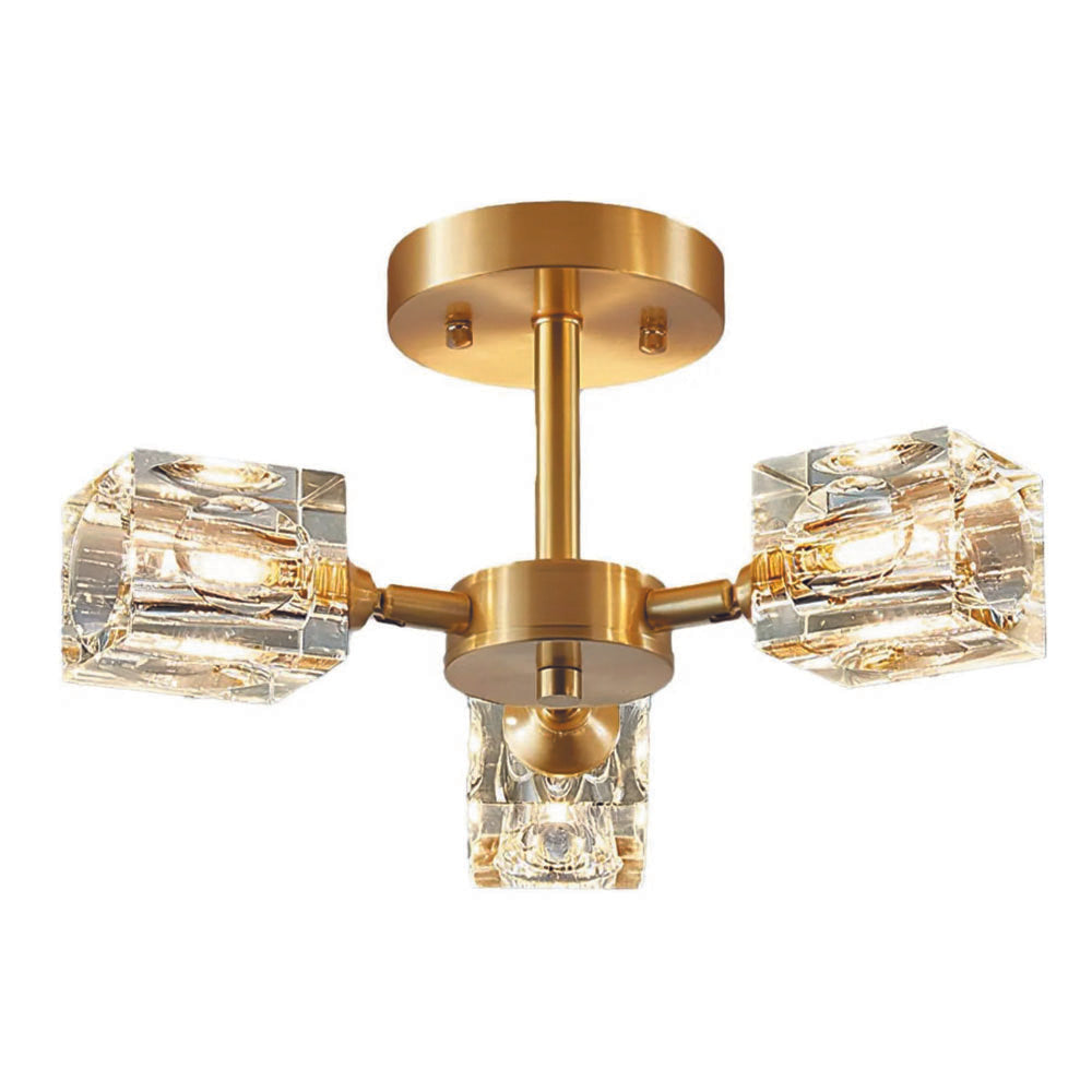 3 lights ceiling light gold chandeliers light crystal kitchen light