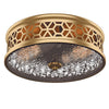2 light vintage ceiling light gold bedroom light glass, metal corridor light