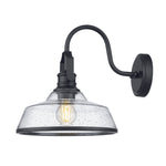 1 pack garage light black porch light glass, metal wall light