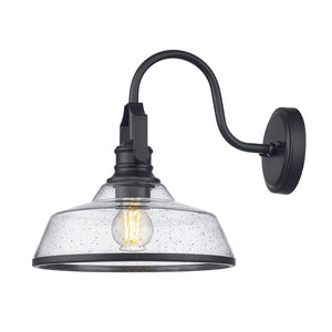 1 pack garage light black porch light glass, metal wall light