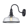 1 pack garage light black porch light glass, metal wall light