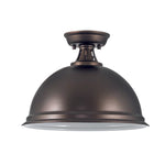 14 inch industrial ceiling light bronze hallway light metal flush mount light