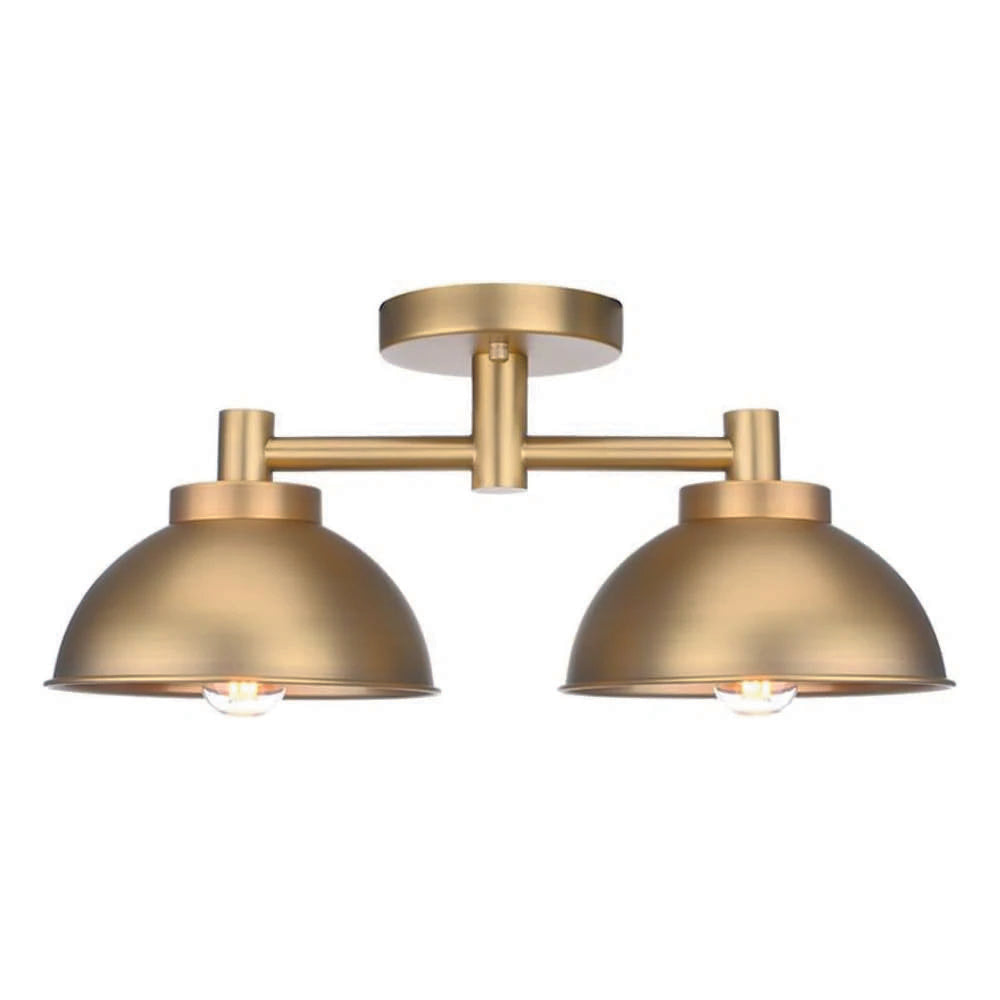 2 lights ceiling light brass mounted light metal kitchen light