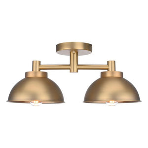 2 lights ceiling light brass mounted light metal kitchen light