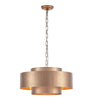 Three round modern pendant light metal kitchen light brass bedroom light