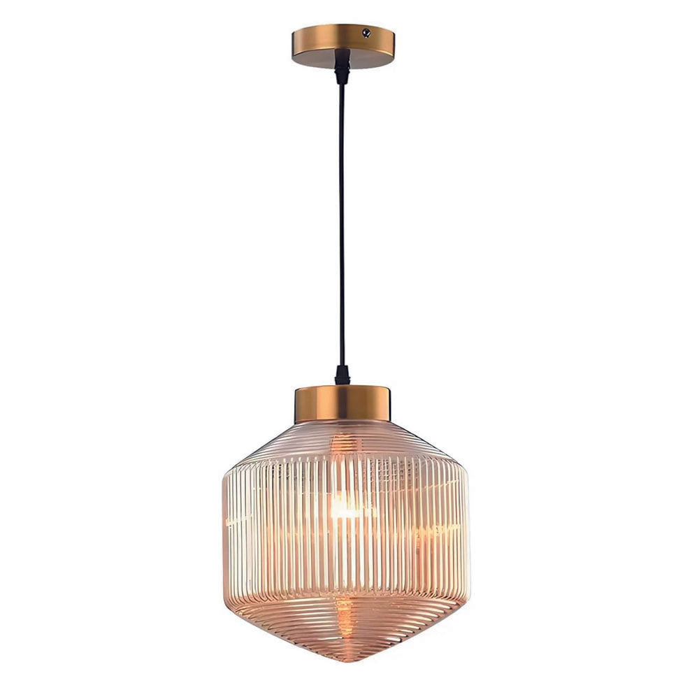 Adjustable size bar light amber hanging lamp glass pendant lights