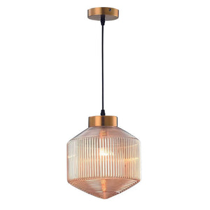 Adjustable size bar light amber hanging lamp glass pendant lights