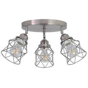 3-lights kitchen light nickel entryway light metal, ‎iron ceiling lamp