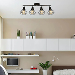 4 Light track light black bedroom light fixture  metal ceiling light
