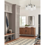 6 Light light fixture nickel chandelier light glass, metal pendant light