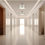 3 Bulb led light silver ceiling light metal dining light fixtures