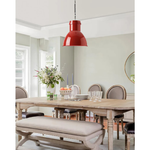 Vintage light fixtures red pendant light metal island lights