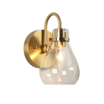 1-light wall light brass stairway light glass, metal kitchen light