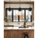 E26 socket hanging light black island lights glass, metal pendant lighting