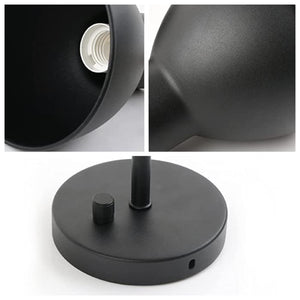 1-Light light sconces Black wall light fixtures Metal indoor wall lights