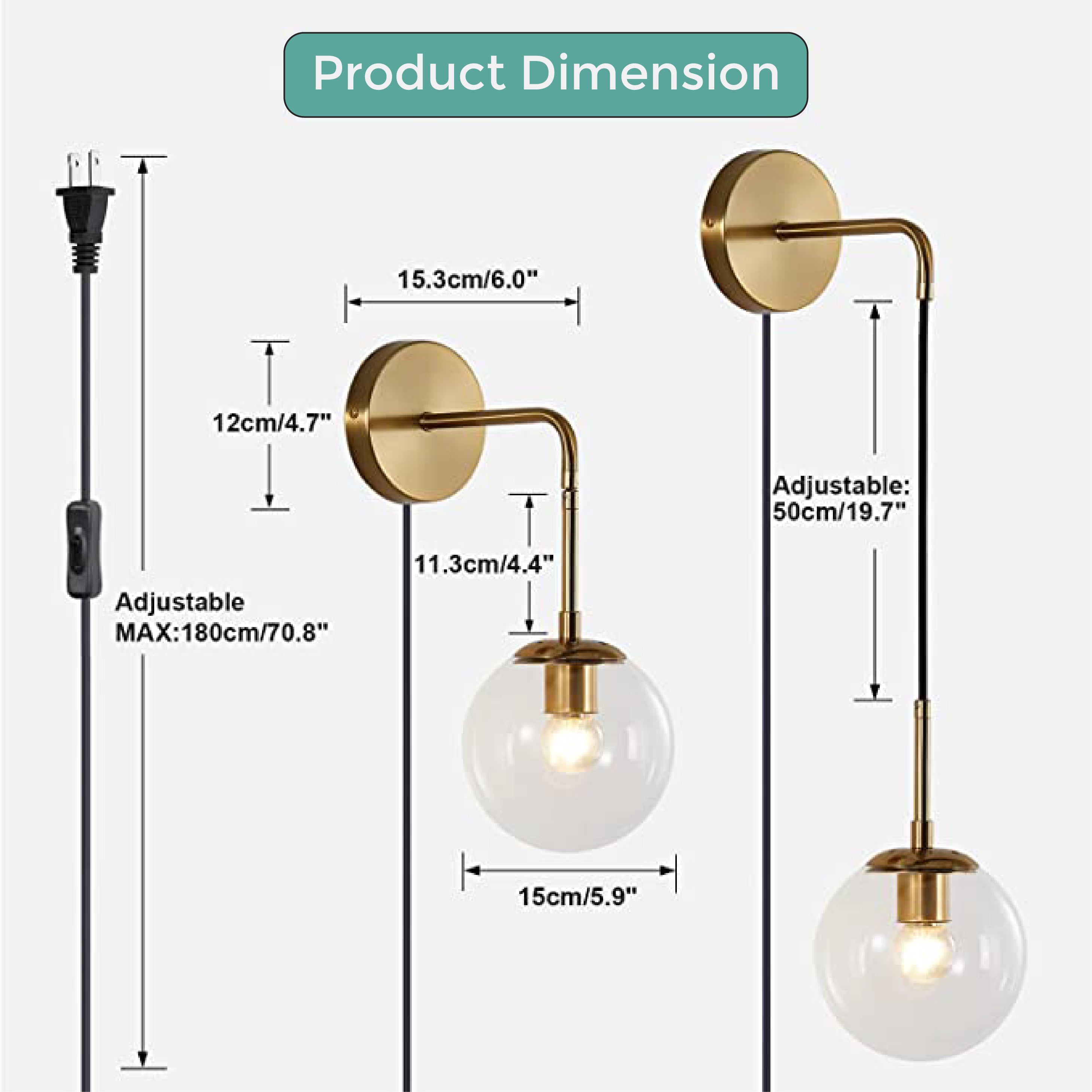 1-Light modern light switch Metal indoor light fixtures 1-Clear modern light switch