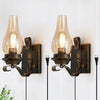 2 Pack bronze wall sconce Metal sconce lights indoor Farmhouse wall lamps for living room