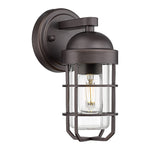 Metal outdoor light fixtures wall mount Oil-Rubbed Bronze led wall pack Farmhouse nautical lamp