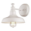 1-Light indoor wall light fixtures Steel industrial wall sconce White rattan sconce