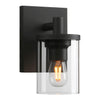 1-Light hallway light fixtures wall Black wall sconce Metal wall mounted light fixture