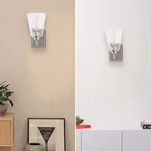 1-Light brushed gold vanity light  Steel led light for kitchen Brushed Nickel led Wall light fixtures