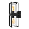 Clear Glass interior light fixtures Black porch light Aluminium wall sconce light