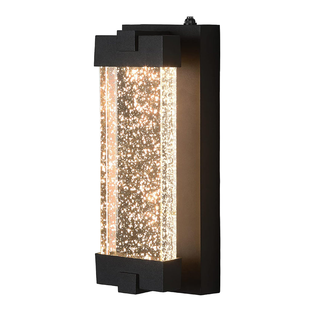 LED wall light Black wall sconce K9 Crystal and Aluminum Cast  wall light fixture