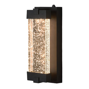 LED wall light Black wall sconce K9 Crystal and Aluminum Cast  wall light fixture