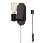 1 lights and bulbs Matte Black wall lights Metal wall sconces lights